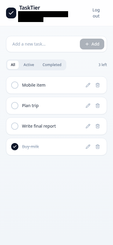 Base44 app on a phone-sized screen
