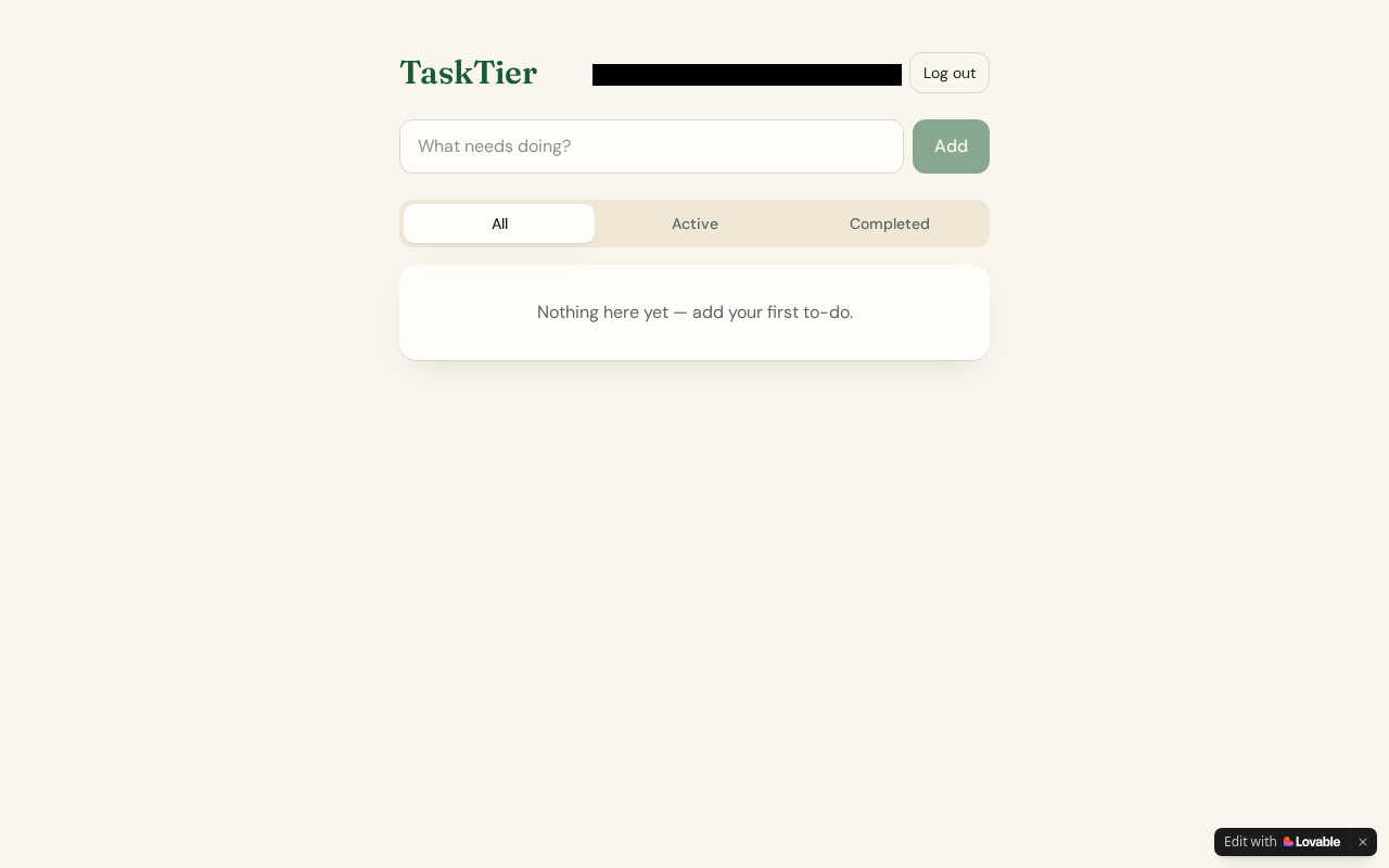Lovable app: second user sees none of first user's data