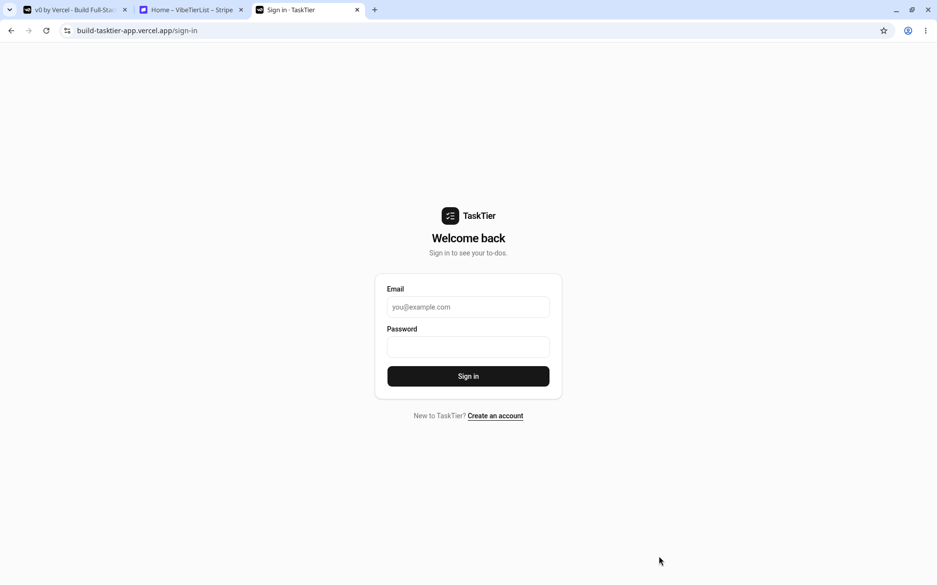 v0 app published live